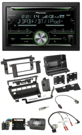 Pioneer Bluetooth Lenkrad DAB 2DIN USB CD Autoradio für BMW 3er 2001-2006 5 Scha