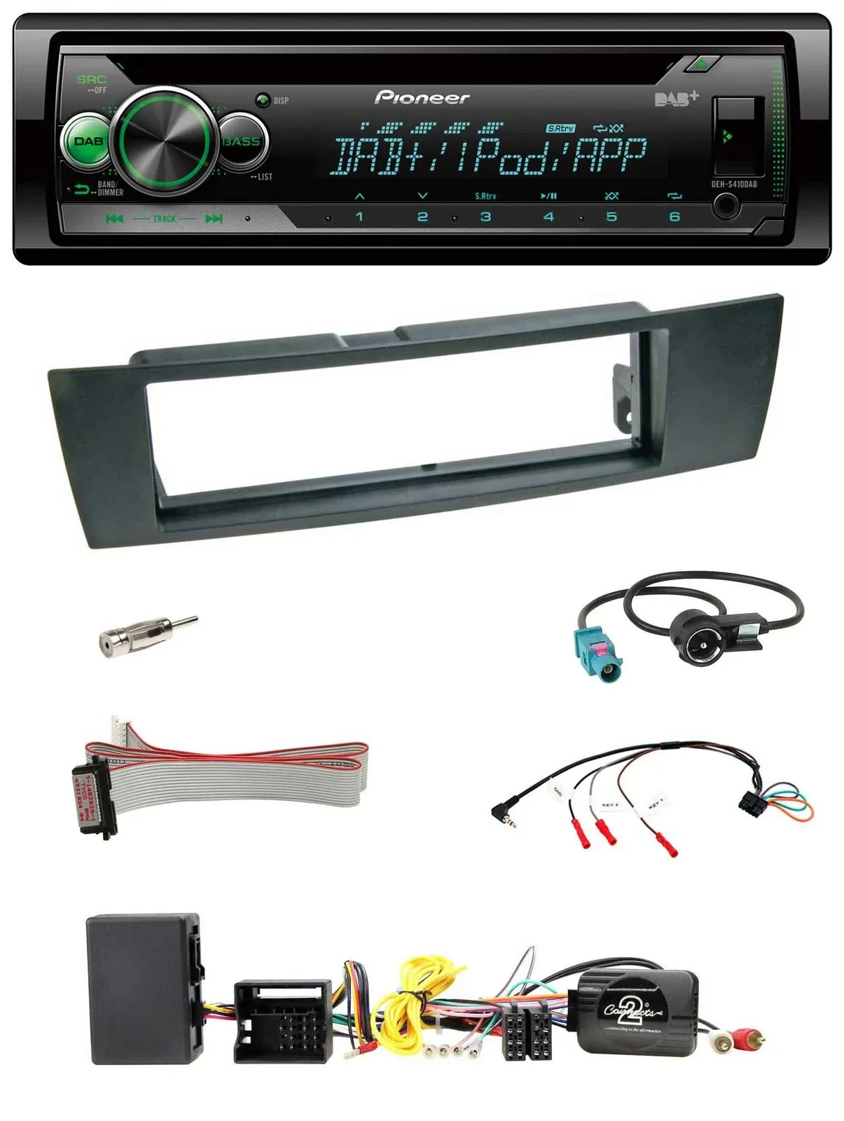 Pioneer USB MP3 DAB Lenkrad CD Autoradio für BMW 1er E87 2004-2013 Aktiv