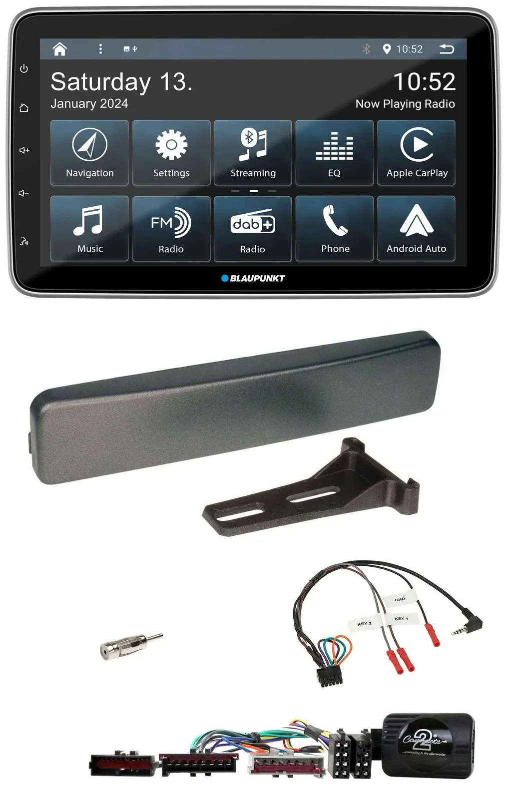 Blaupunkt USB DAB SD Lenkrad Bluetooth Autoradio für Ford Mondeo Focus anthrazit