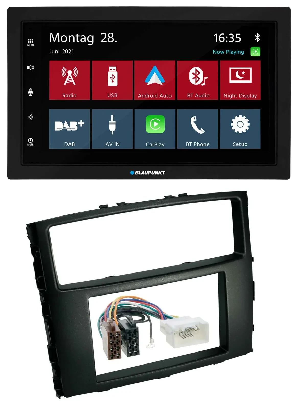 Blaupunkt MP3 Bluetooth DAB 2DIN USB Autoradio für Mitsubishi Pajero 2006-2014