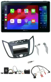 Pioneer Bluetooth DAB Lenkrad USB Autoradio für Ford C-Max Kuga dunkelgrau