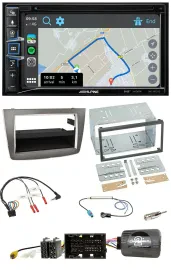 Автомагнитола Alpine 2DIN, DAB, TMC, Bluetooth, USB, навигация, управление с руля, для Alfa Romeo Mito 2014–2020