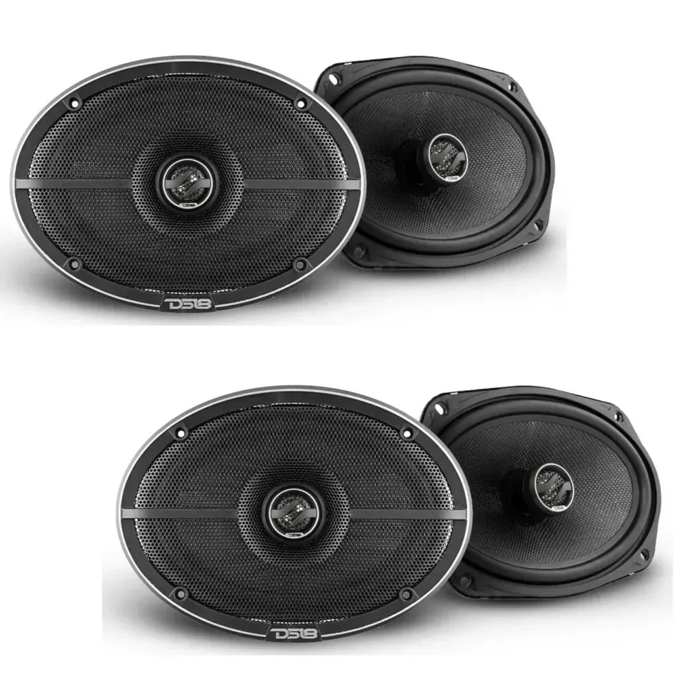 Пассивная акустическая система для авто DS18 ZXI-694 6x9", 2-полосная коаксиальная, 480W RMS (набор, 2 пары)