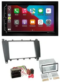 ESX 2DIN DAB USB MP3 Bluetooth Autoradio für Mercedes C-Klasse