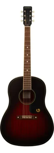Gretsch Jim Dandy Dreadnought Acoustic Guitar, Deep Cherry Burst Finish