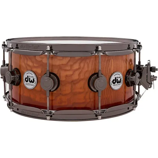 Малый барабан DW Collectors SSC Maple Exotic 14x6 Burnt Toast Fade Over Tamo Ash