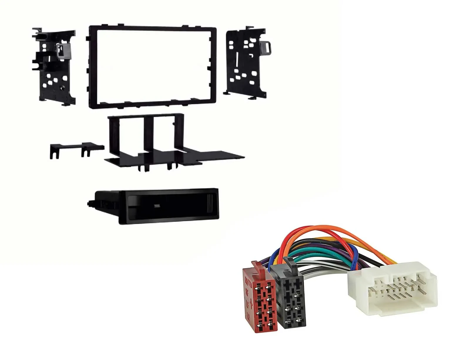 Radioeinbauset DIN Autoradio für Honda Accord 1998-2003 schwarz