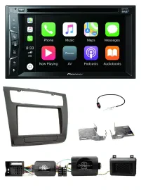 Автомагнитола для BMW 1 Series Pioneer 2-DIN, USB, DVD, Bluetooth, DAB, поддержка кнопок на руле, совместим с PDC и автоклиматом