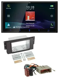 JVC USB Bluetooth 2DIN DAB MP3 Autoradio für LandRover Freelander 06