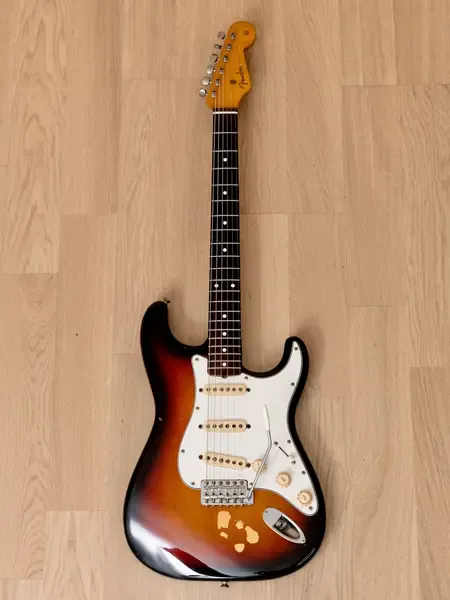Электрогитара Fender Stratocaster '62 Vintage Reissue JV ST62-65 SSS Sunburst w/gigbag Japan 1984