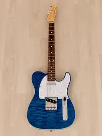 Электрогитара Fender Telecaster Custom TL62B/QT TRB Quilted Maple Transparent Blue, 2012 Japan