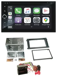 Blaupunkt 2DIN Bluetooth DAB USB DVD MP3 Autoradio für Porsche Cayenne 2007-2010