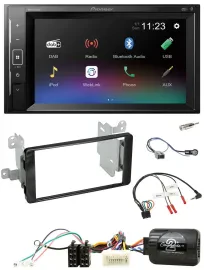 Автомагнитола для Mitsubishi Outlander (с 2012) Pioneer 2 DIN, DAB, Bluetooth, USB, поддержка кнопок на руле