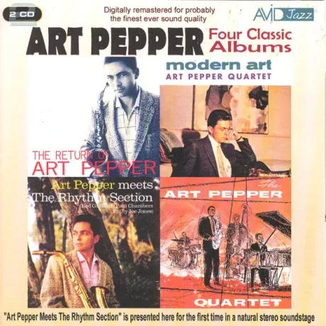 ART PEPPER - The Return / Modern Art / Meets The Rhythm Section / Quartet (2CD)