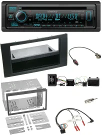 Kenwood Bluetooth DAB CD Lenkrad USB Autoradio für Ford Kuga 2008-2012 schwarz