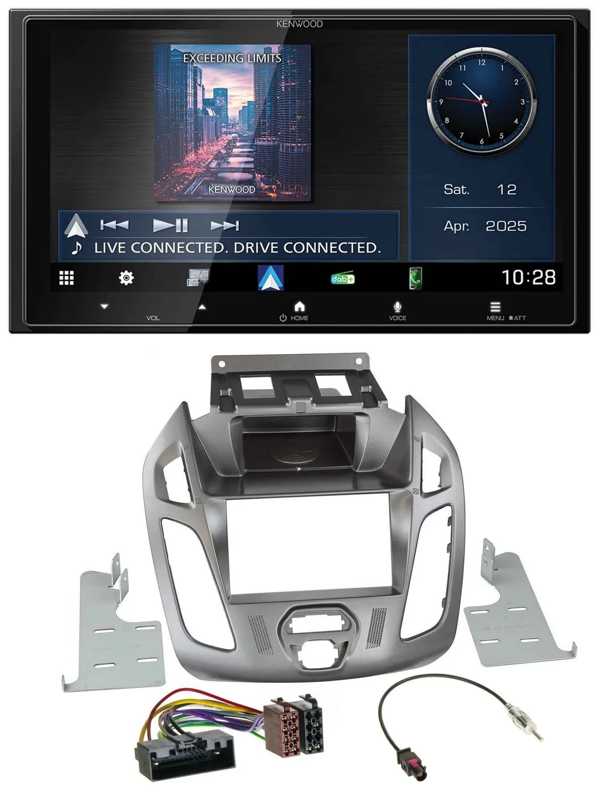 Kenwood Bluetooth 2DIN USB DAB MP3 Autoradio für Ford Transit 2013-2018 ohne Dis