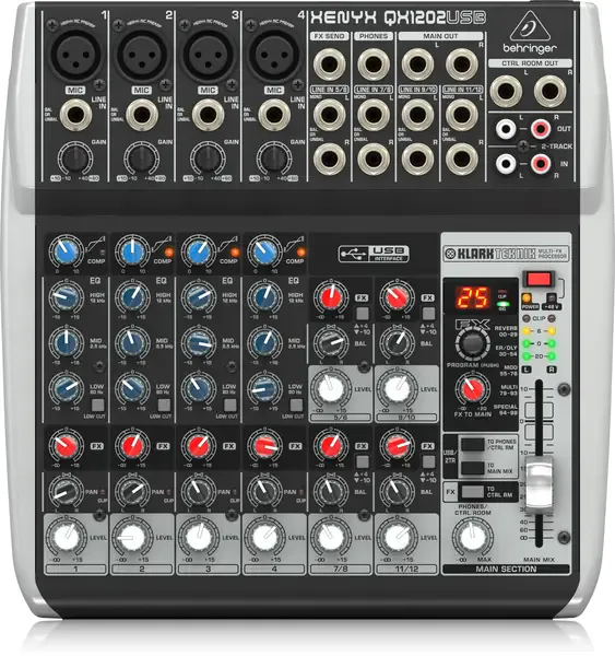 Аналоговый микшерный пульт Behringer Xenyx QX1202USB