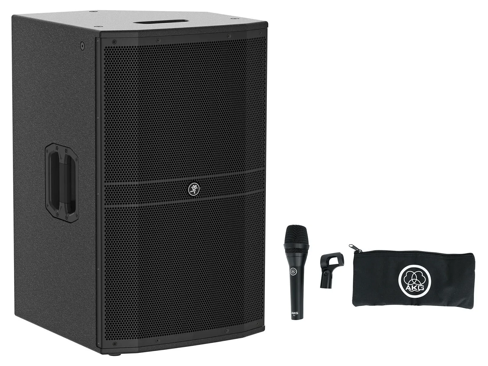 Mackie DRM215-P 15" 1600 Watt Professional Passive DJ PA Speaker+AKG Microphone