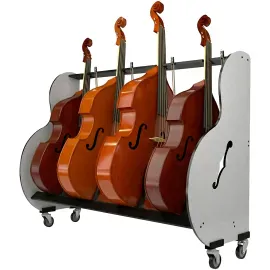 A&S Crafted Products Band Room 4 Double Bass Storage Rack