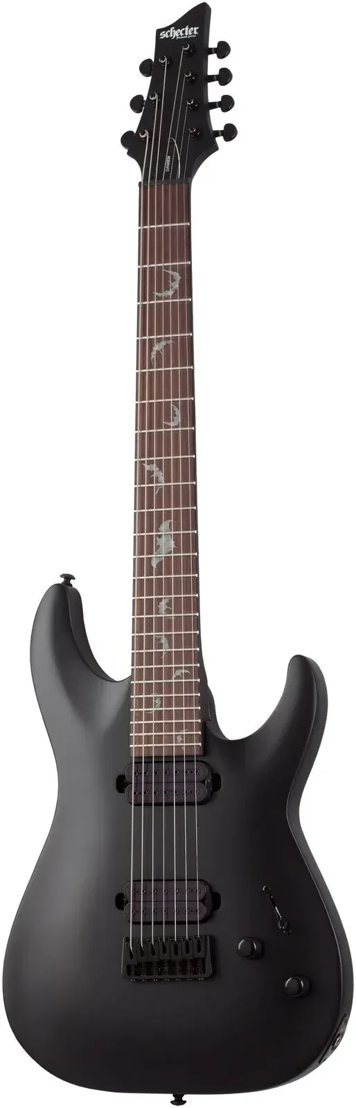 Б/У Электрогитара Schecter Damien 7 SBK черный, матовый
