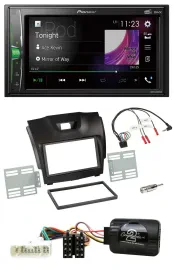 Pioneer 2DIN Lenkrad DAB USB Bluetooth Autoradio für Isuzu D-Max ab 12 dunkelgra