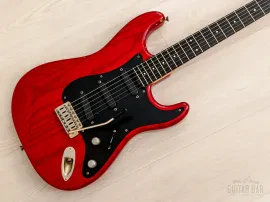 1980s PGM Moon ST-177 Vintage Superstrat SSS w/ Bartolini, Ash & Ebony, Japan