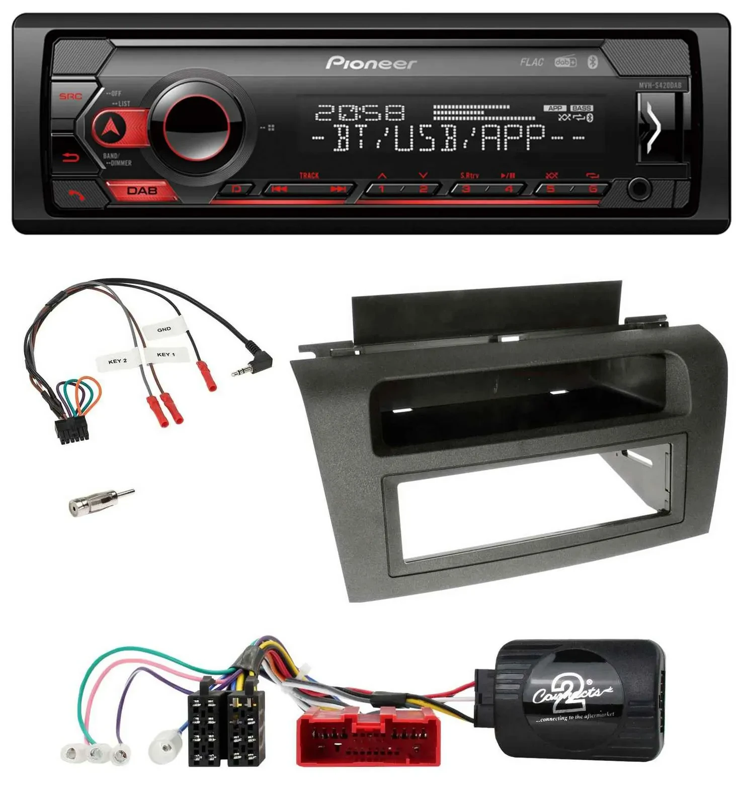 Автомагнитола для Mazda 3 (2003–2009) Pioneer USB, DAB, Bluetooth