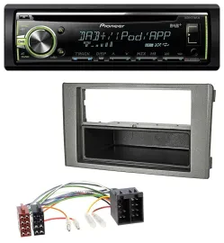 Автомагнитола Pioneer DAB USB MP3 AUX CD для Iveco Daily (2006–2014), тёмно-серая