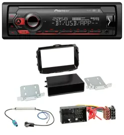 Автомагнитола Pioneer MP3 USB DAB Bluetooth для Alfa Romeo Giulietta 52-pin с 2013, черный глянец