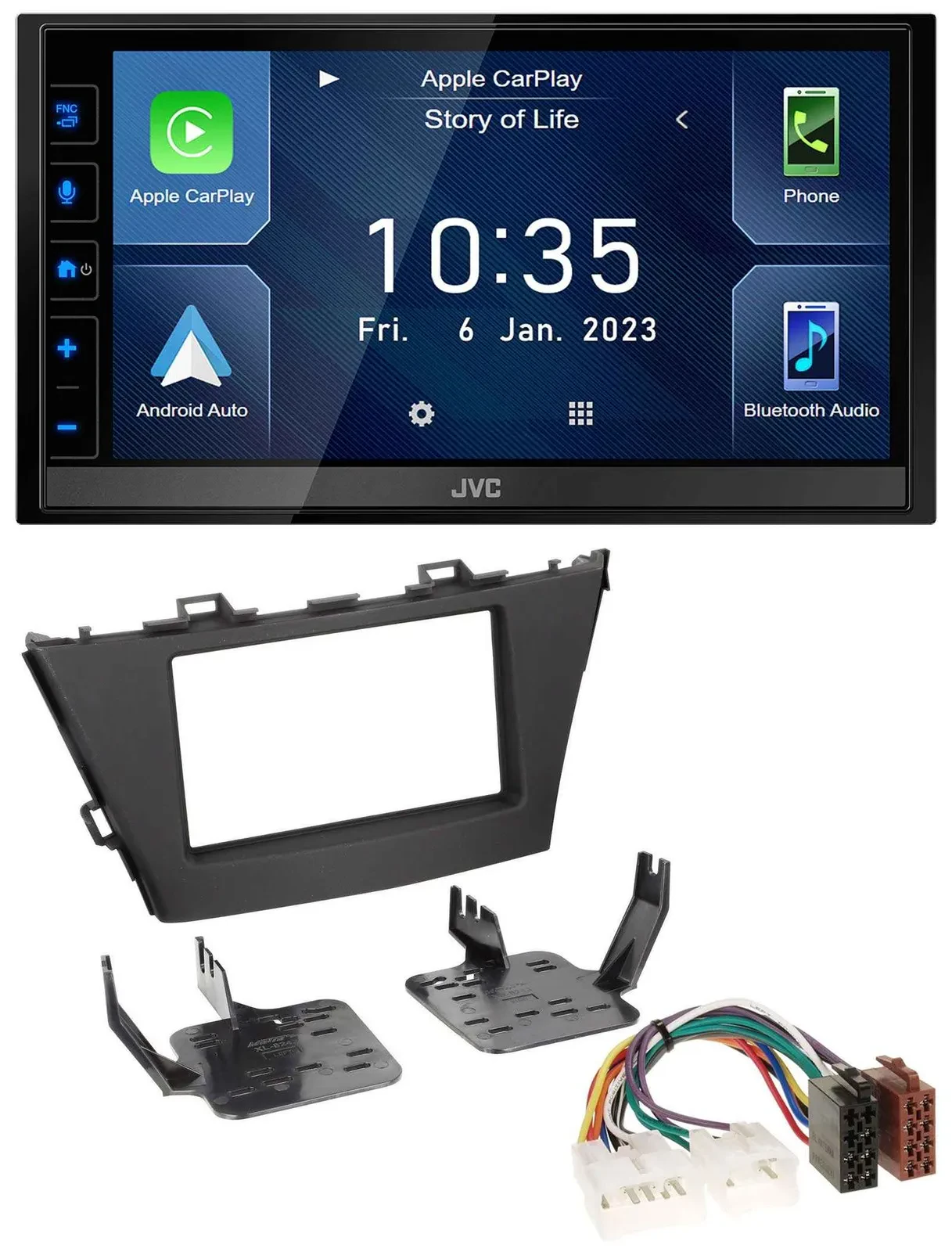 JVC DAB Bluetooth MP3 USB 2DIN Autoradio für Toyota Prius+ (ab 2012)