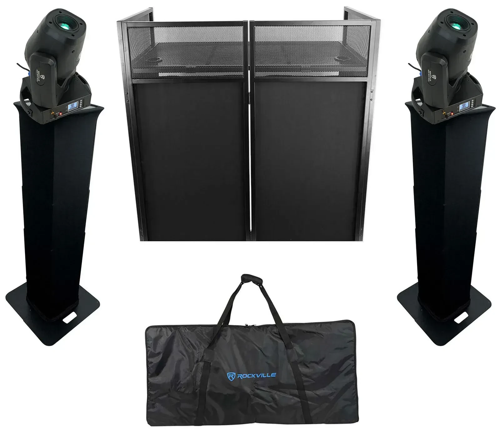 Комплект светового оборудования Rockville (2) ROCK SPOT 260W+RTP-GO BLACK+BOOTH