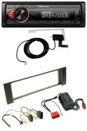 Pioneer 1DIN MP3 DAB USB AUX Autoradio für Audi A4 B6 00-04 Bose Aktivsystem Min