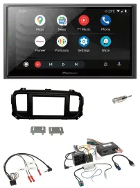 Pioneer USB 2DIN DAB Lenkrad Bluetooth Autoradio für Citroen Jumpy Spacetourer P