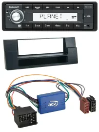 Continental USB MP3 AUX 1DIN Autoradio für BMW 5er E39 X5 E53 Ablagefach Aktivsy