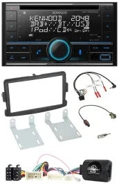 Kenwood CD 2DIN DAB USB Lenkrad Bluetooth Autoradio für Dacia Sandero ab 2013 sc