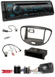 Автомагнитола Kenwood Bluetooth USB CD DAB для Hyundai i10 (2009–2013), совместима с кнопками на руле, ISO