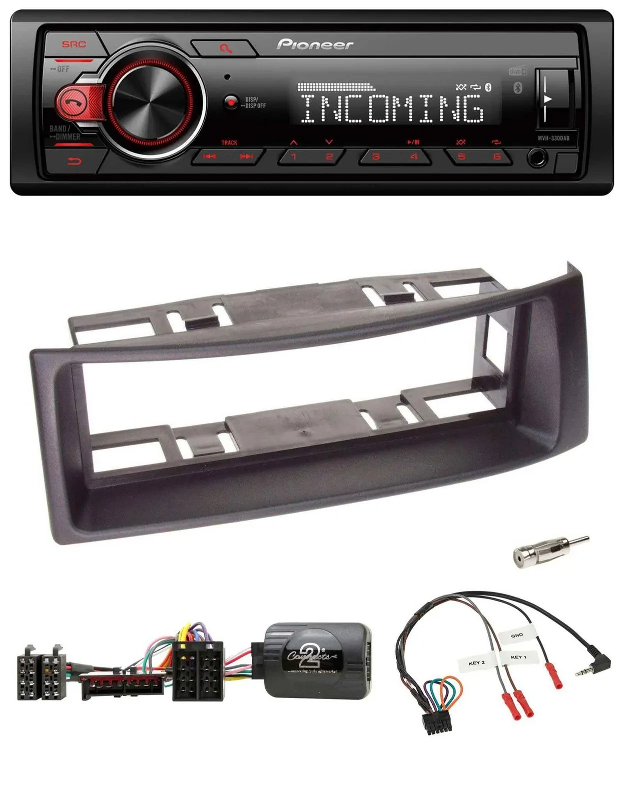 Pioneer Bluetooth USB DAB Lenkrad Autoradio für Renault Megane 1996-2000 Scenic
