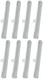 (8) JBL COL800-WH 32" White 70V Commercial Slim Column Wall Mount Array Speakers