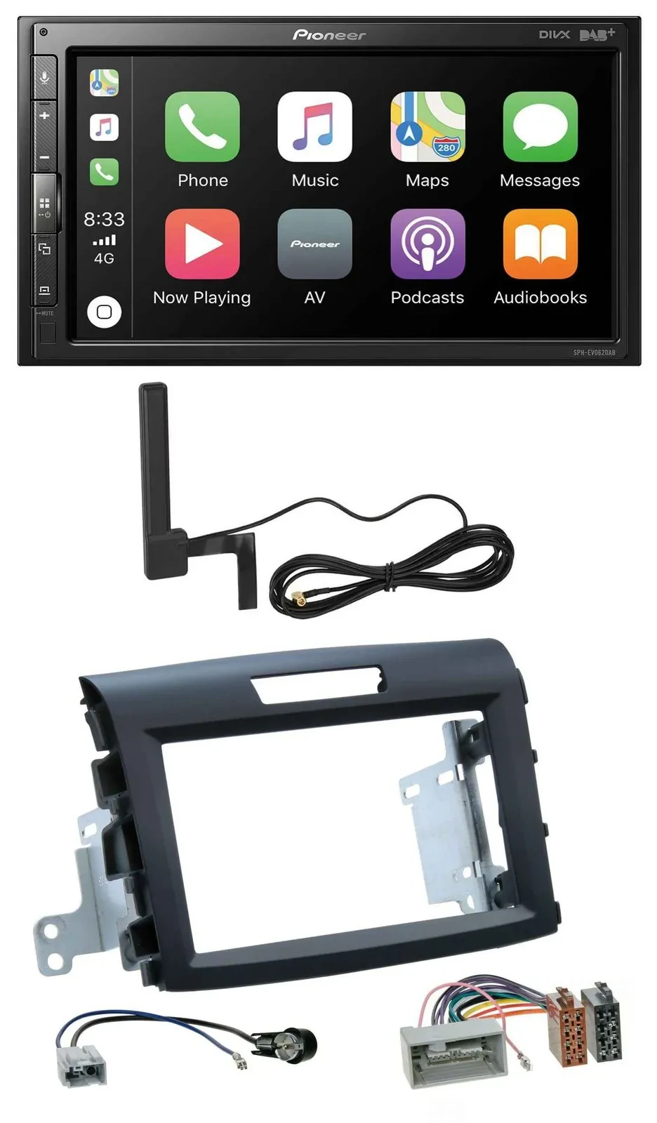 Pioneer USB 2DIN Bluetooth DAB MP3 Autoradio für Honda CR-V FR5/FR6 ab 2012