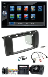 Blaupunkt Lenkrad USB Bluetooth TMC 2DIN Navigation für Mercedes R-Klasse 2006-2