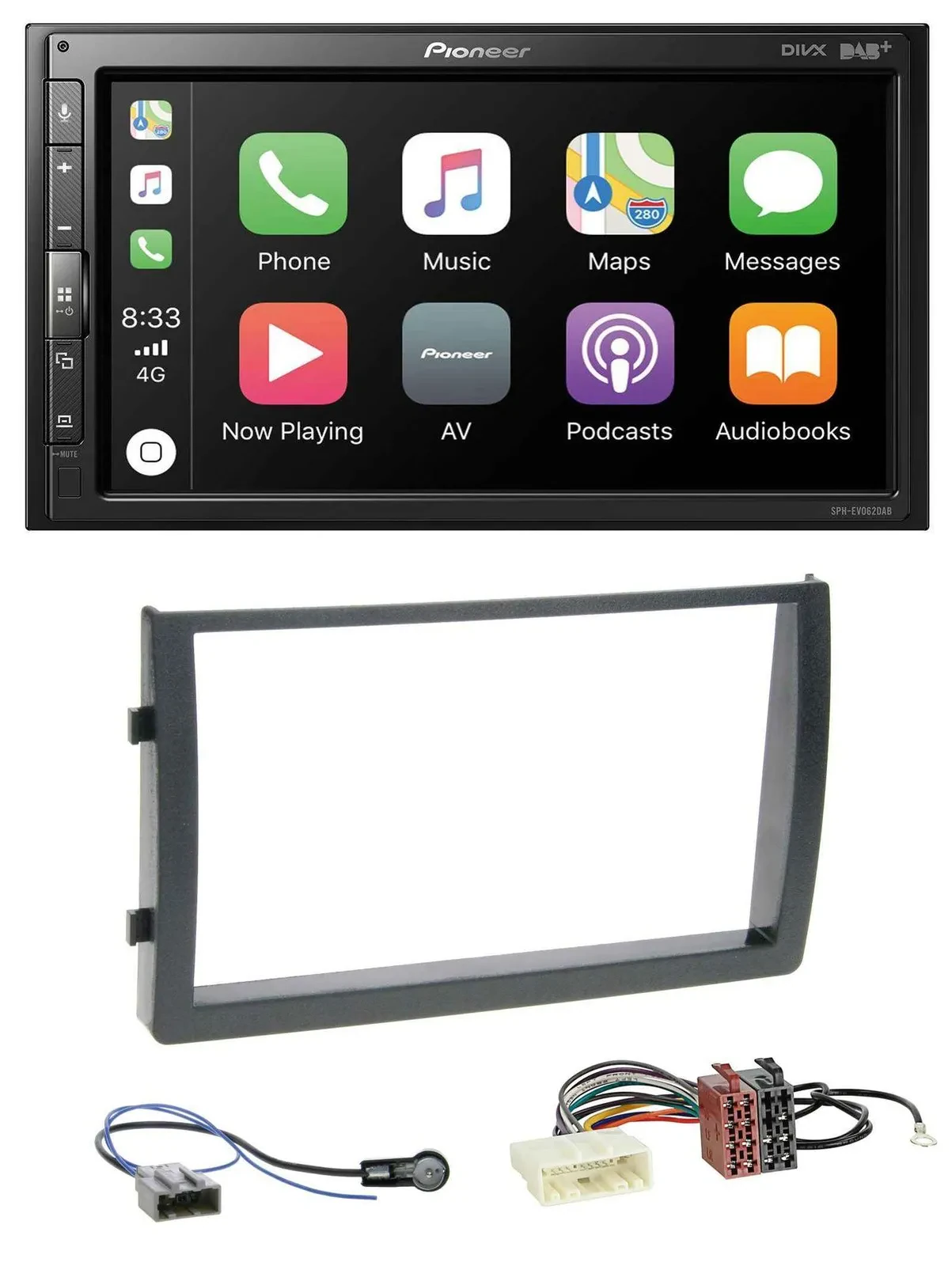 Pioneer USB MP3 DAB 2DIN Bluetooth Autoradio für Nissan Altima L31 2005-2006