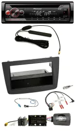 Pioneer CD USB Lenkrad DAB MP3 Autoradio für Alfa Mito 955 2014-2018 schwarz