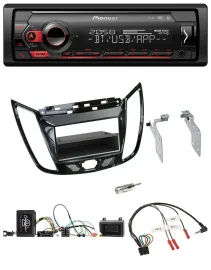 Pioneer Lenkrad USB DAB Bluetooth Autoradio für Ford C-Max Kuga Klavierlack schw