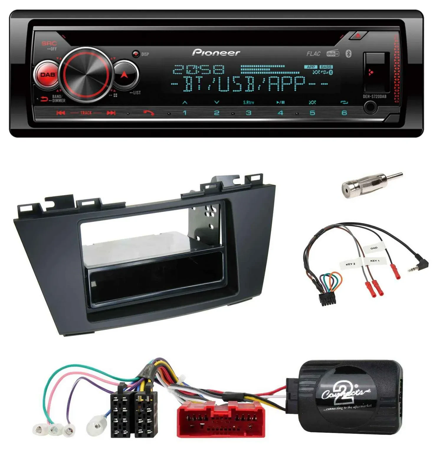 Автомагнитола для Mazda 5 (2010–2015) Pioneer DAB, CD, Bluetooth, USB