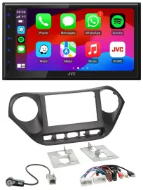 JVC Bluetooth 2DIN MP3 DAB USB Autoradio für Hyundai i10 ab 2013 AUX USB