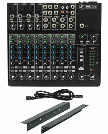 Mackie 1202VLZ4 12-channel Pro Mixer w/ 4 ONYX Preamps+RM1202-VLZ Rack Mount Kit