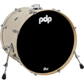 PDP by DW Concept Maple Bass Drum with Chrome Hardware 22 x 18 in. Twisted Ivory