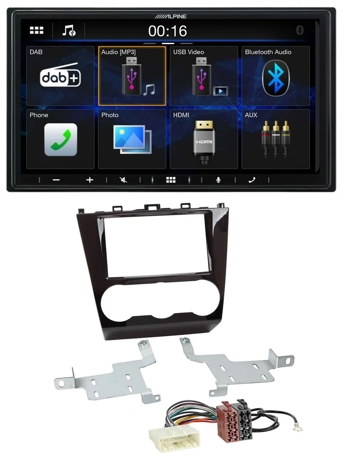 Alpine Bluetooth 2DIN MP3 DAB USB Autoradio für Subaru Forester ab 2015