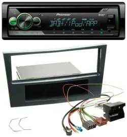 Pioneer USB MP3 DAB AUX CD Autoradio für Opel Corsa D ab 2005 Stealth Schwarz