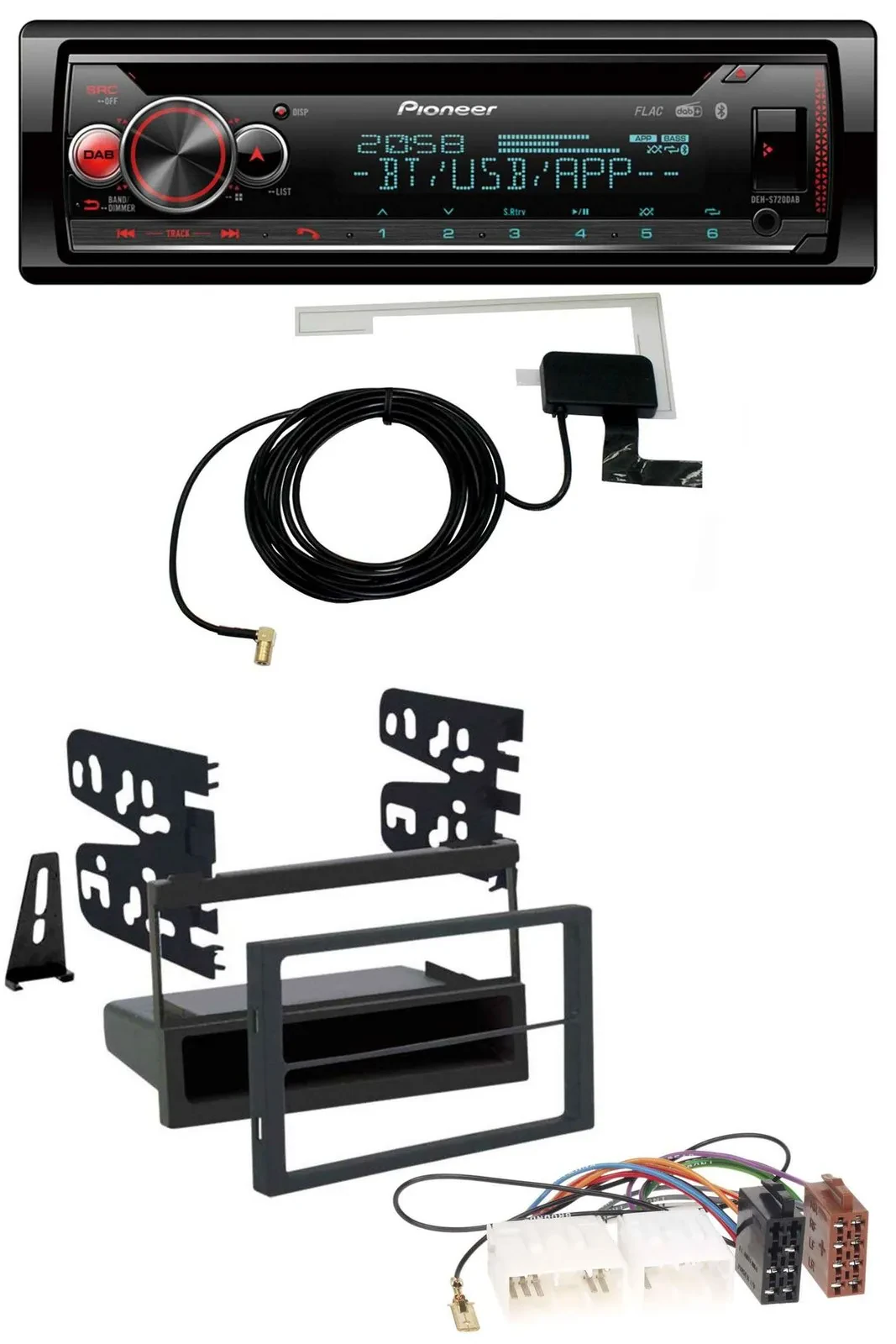Автомагнитола для Mazda 626 (1999-2000) / MPV (1996-1999) Pioneer DAB, CD, MP3, USB, Bluetooth
